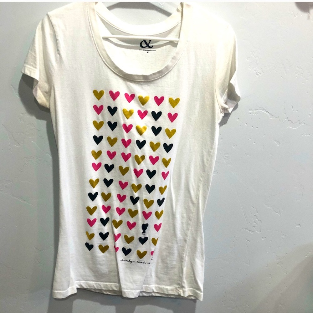 White heart patterned shirt